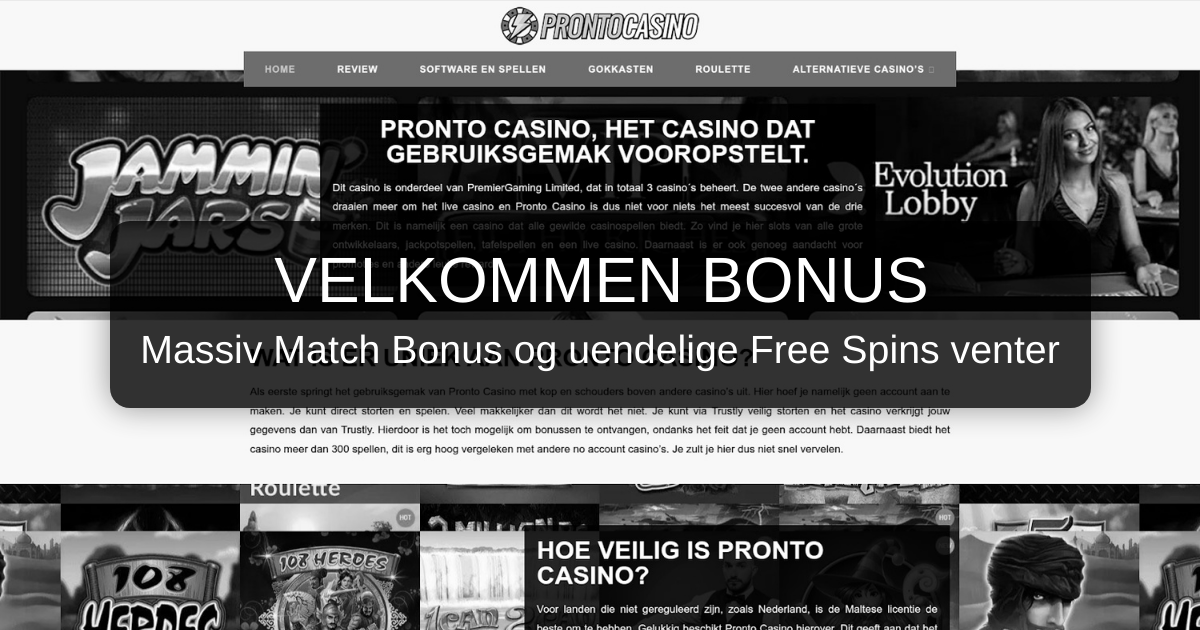 Pronto Casino for danske spillere