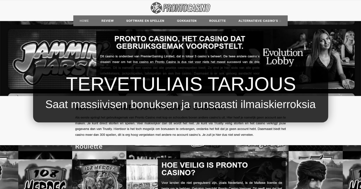 Pronto Casino Suomi